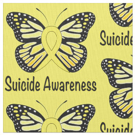 Zelfmoord Boterfly Awareness Ribbon Stof