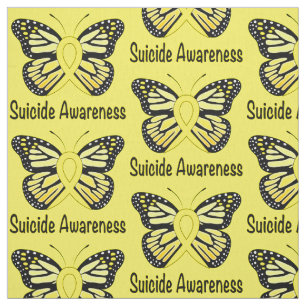 Zelfmoord Boterfly Awareness Ribbon Stof