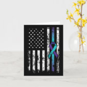 Zelfmoord Depressie Amerikaanse vlag Preventie Awa Kaart (Gele Bloem)