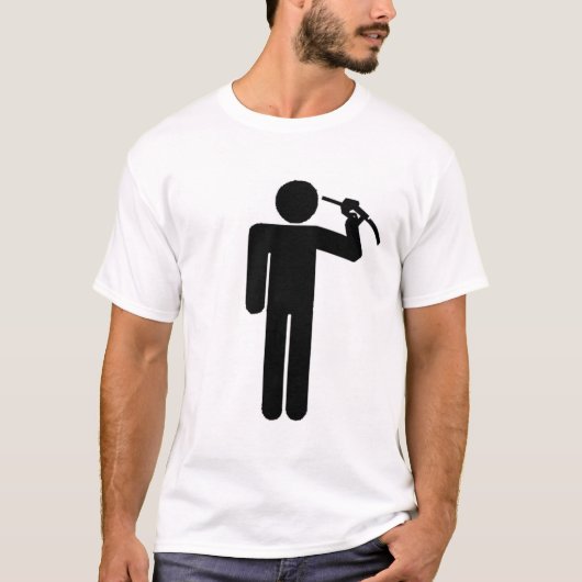 Zelfmoord door olie. t-shirt (Voorkant)