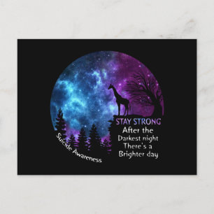 Zelfmoord Giraffe Bewustzijn Sterke Giraffe Gift Briefkaart