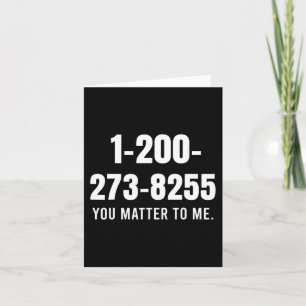 Zelfmoord Hotline Nummer - Je Bent Belangrijk Voor Kaart