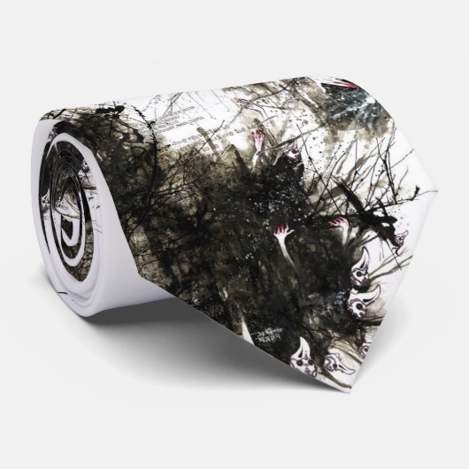 Zelfmoord is pijnloos Stropdas (Opgerold)