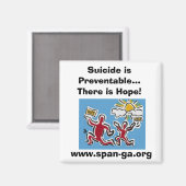 Zelfmoord is te voorkomen... Magneet (Voorkant / Achterkant)
