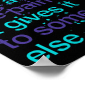 Zelfmoord neemt de pijn en geestelijke gezondheid  poster (Hoek)