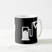 Zelfmoord op benzine koffiemok (Voorkant rechts)