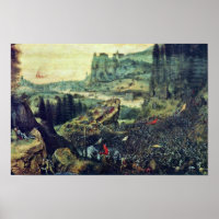 Zelfmoord op Saul door Bruegel D. Ä. Pieter (beste
