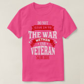Zelfmoord op veteranen 22 t-shirt (Design voorkant)