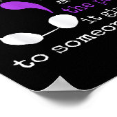 Zelfmoord Pijn Semicolon Gift Suicide Prevention A Poster (Hoek)