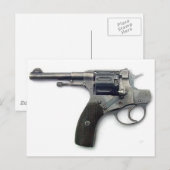 Zelfmoord pistool briefkaart (Voorkant / Achterkant)