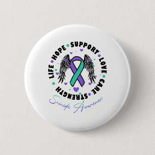 Zelfmoord Preventie Hoop Ondersteuning Liefdesleve Ronde Button 5,7 Cm
