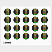 ZELFMOORD SATIVA RONDE STICKER (Vel)