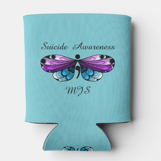 Zelfmoordbewust Butterfly Semicolon Blikjeskoeler (Achterkant)