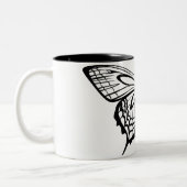 Zelfmoordbewust Butterfly Semicolon Tweekleurige Koffiemok (Links)