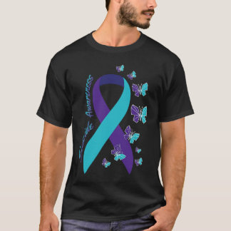 Zelfmoordbewust maken van ribbon Butterfly T-shirt