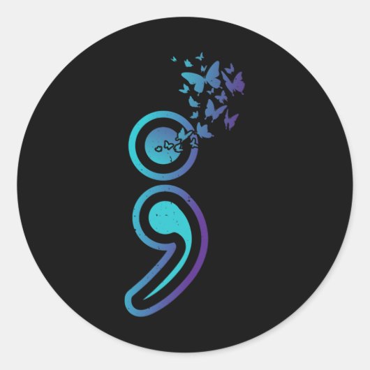 Zelfmoordbewust Mentalgezondheidmaand Zelfmoord Pr Ronde Sticker (Voorkant)