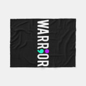 Zelfmoordbewust ontwerppigram voor volwassenen fleece deken (Voorkant (Horizontaal))