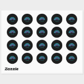 Zelfmoordbewustmaking 988 ronde sticker (Vel)