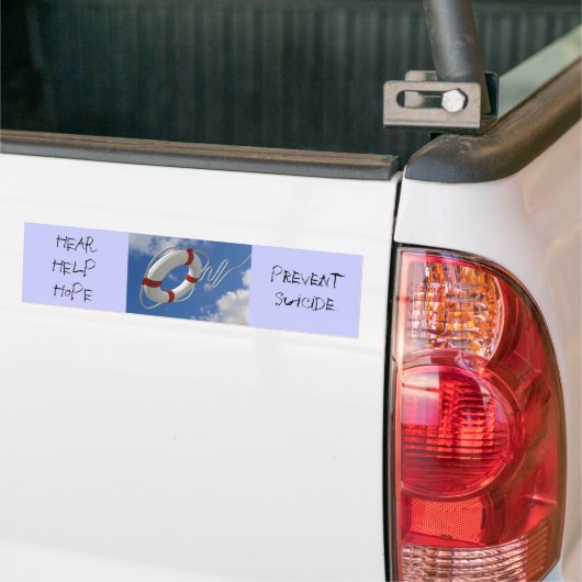 Zelfmoordbewustmaking en preventie Zelfmoord Bumpersticker (Op Truck)