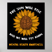 Zelfmoordbewustmaking: preventie geestelijke gezon poster (Voorkant)