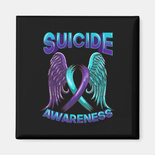 Zelfmoordbewustwording en zelfmoordpreventie magneet (Voorkant)