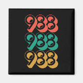 Zelfmoordbewustzijn - 988 - Zelfmoordpreventie 988 Magneet (Voorkant)