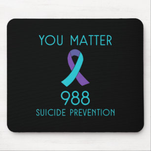 Zelfmoordbewustzijn - 988 - Zelfmoordpreventie 988 Muismat