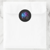 Zelfmoordbewustzijn bij herder: sterk geschenk ronde sticker (Tas)