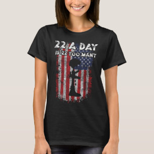 Zelfmoordbewustzijn bij leger veteranen 22 per dag t-shirt