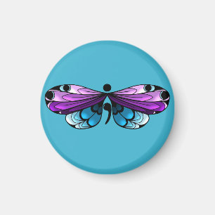 Zelfmoordbewustzijn Boterfly Semi-Colon Magnet