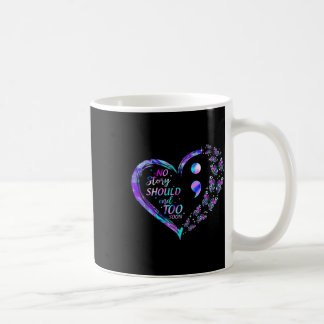 Zelfmoordbewustzijn Butterflies Heart Semicolon Sh Koffiemok