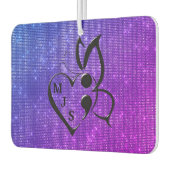 Zelfmoordbewustzijn Butterfly Semicolon Heart Luchtverfrisser (Links)