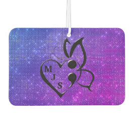 Zelfmoordbewustzijn Butterfly Semicolon Heart Luchtverfrisser