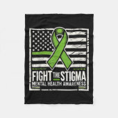 Zelfmoordbewustzijn Depressie Angst Geestelijke ge Fleece Deken (Voorkant)