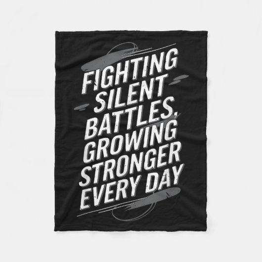 Zelfmoordbewustzijn Depressie Angst Geestelijke ge Fleece Deken (Voorkant)