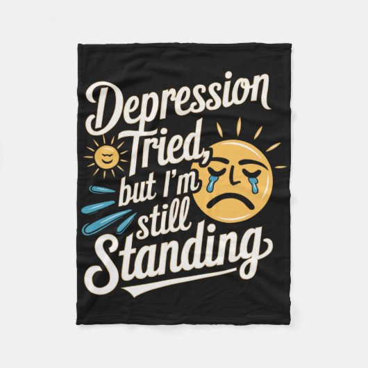Zelfmoordbewustzijn Depressie Angst Geestelijke ge Fleece Deken (Voorkant)
