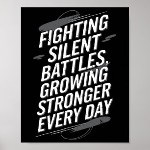 Zelfmoordbewustzijn Depressie Angst Geestelijke ge Poster
