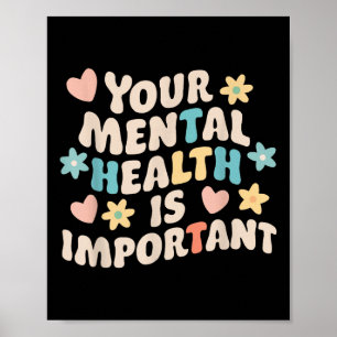 Zelfmoordbewustzijn Depressie Angst Geestelijke ge Poster