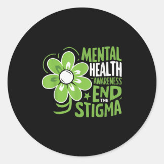 Zelfmoordbewustzijn Depressie Angst Geestelijke ge Ronde Sticker