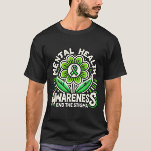 Zelfmoordbewustzijn Depressie Angst Geestelijke ge T-shirt