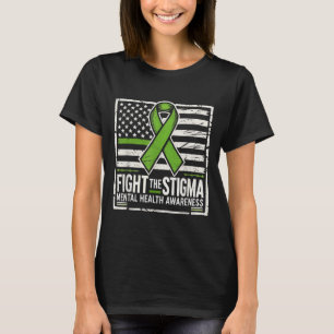 Zelfmoordbewustzijn Depressie Angst Geestelijke ge T-shirt