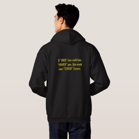 Zelfmoordbewustzijn en -preventie hoodie (Achterkant volledig)
