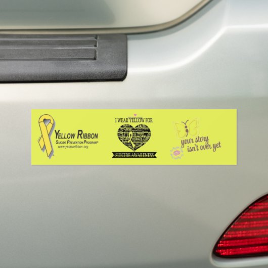 Zelfmoordbewustzijn en preventieve Bumpersticker (Op auto)