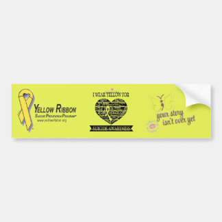 Zelfmoordbewustzijn en preventieve Bumpersticker