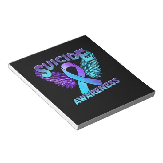 Zelfmoordbewustzijn en zelfmoordpreventie notitieblok (Schuin)
