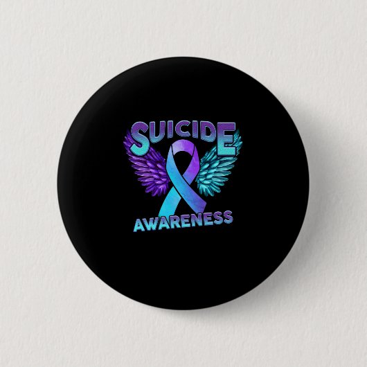 Zelfmoordbewustzijn en zelfmoordpreventie ronde button 5,7 cm (Voorkant)