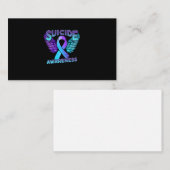 Zelfmoordbewustzijn en zelfmoordpreventie visitekaartje (Voorkant / Achterkant)