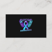 Zelfmoordbewustzijn en zelfmoordpreventie visitekaartje (Voorkant)