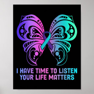 Zelfmoordbewustzijn geestelijke gezondheid - ik he poster