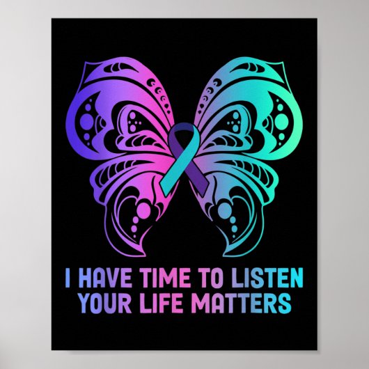 Zelfmoordbewustzijn geestelijke gezondheid - ik he poster (Voorkant)